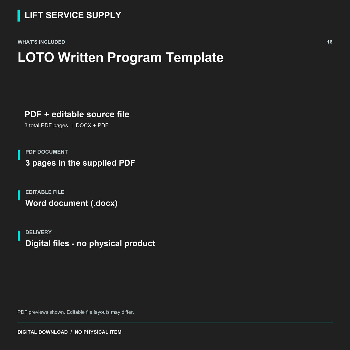 LOTO Written Program Template (29 CFR 1910.147) - Included files