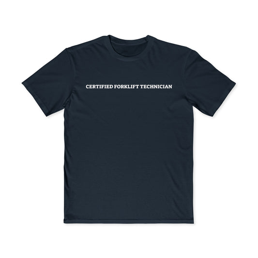 Certified Forklift Technician T-Shirt — Men's Minimal Workwear Tee