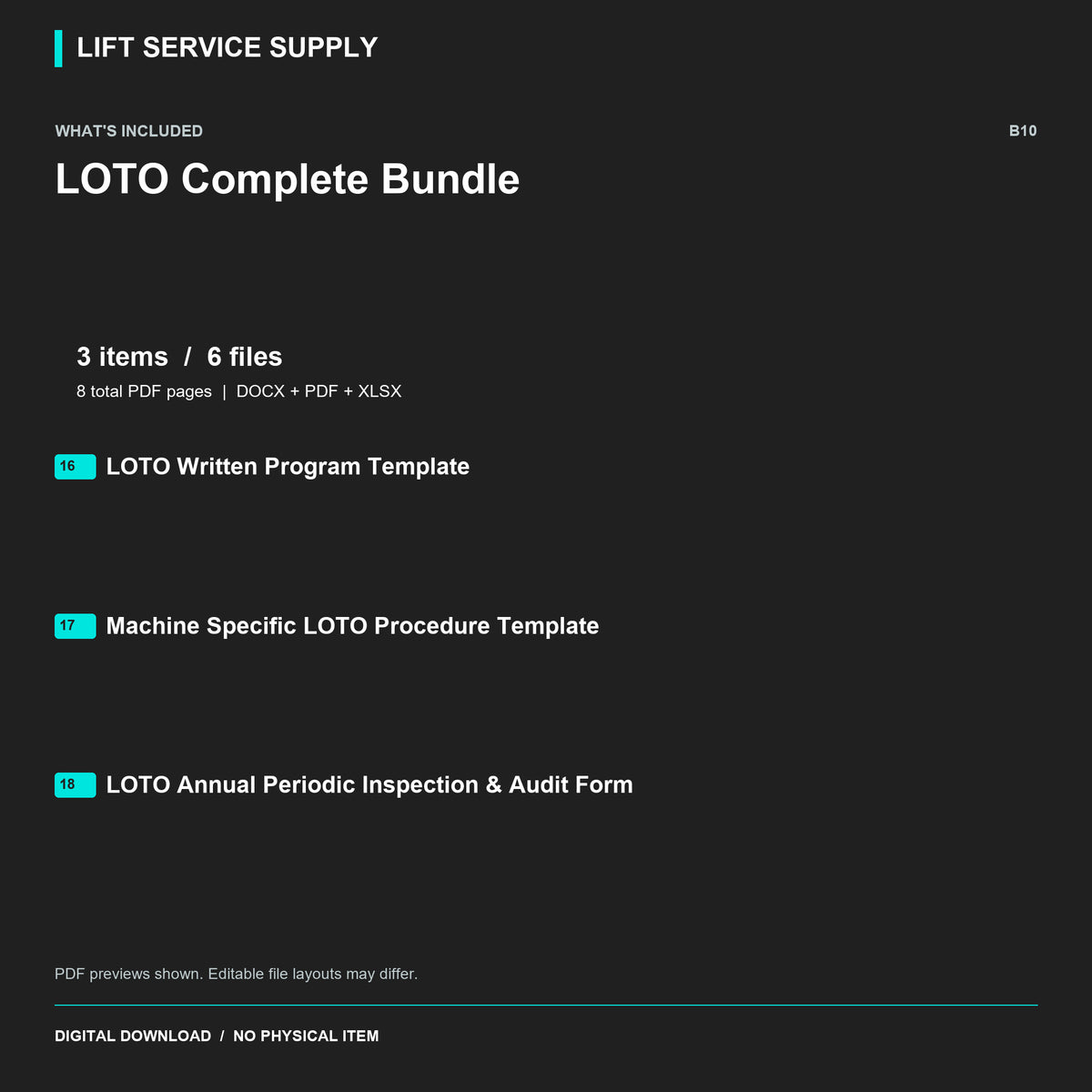 LOTO Complete Bundle - Included files