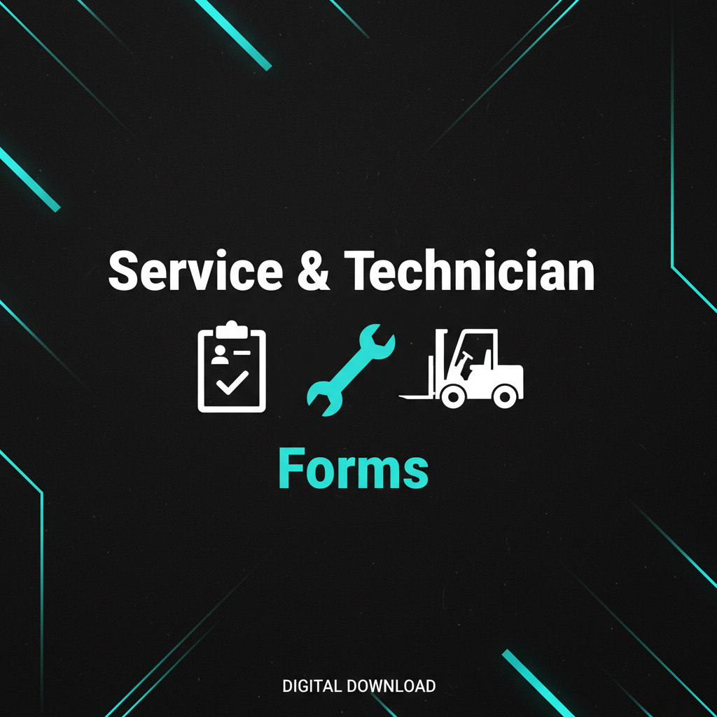 Service & Technician Forms Cover