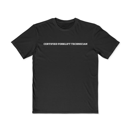 Certified Forklift Technician T-Shirt — Men's Minimal Workwear Tee