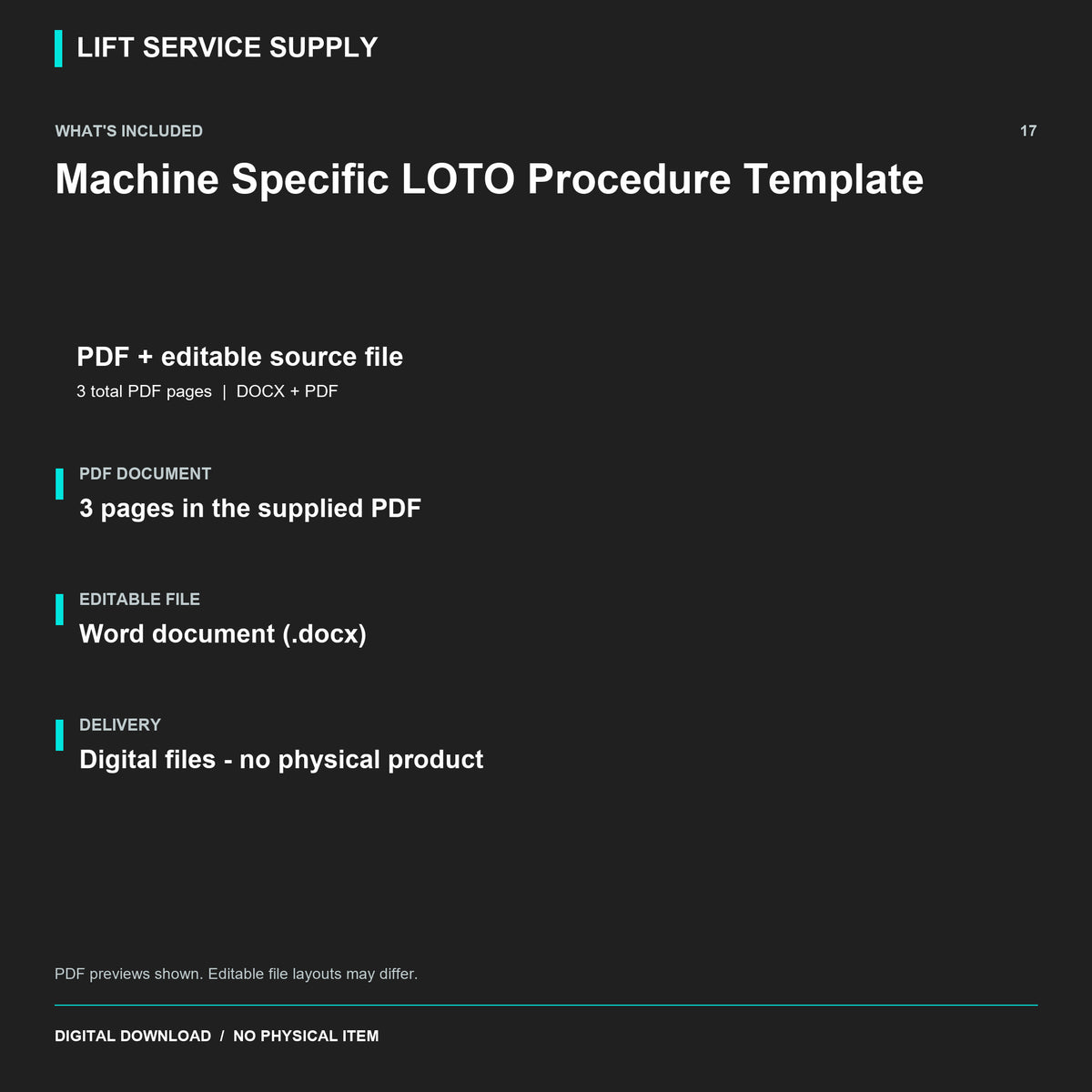 Machine-Specific LOTO Procedure Template - Included files