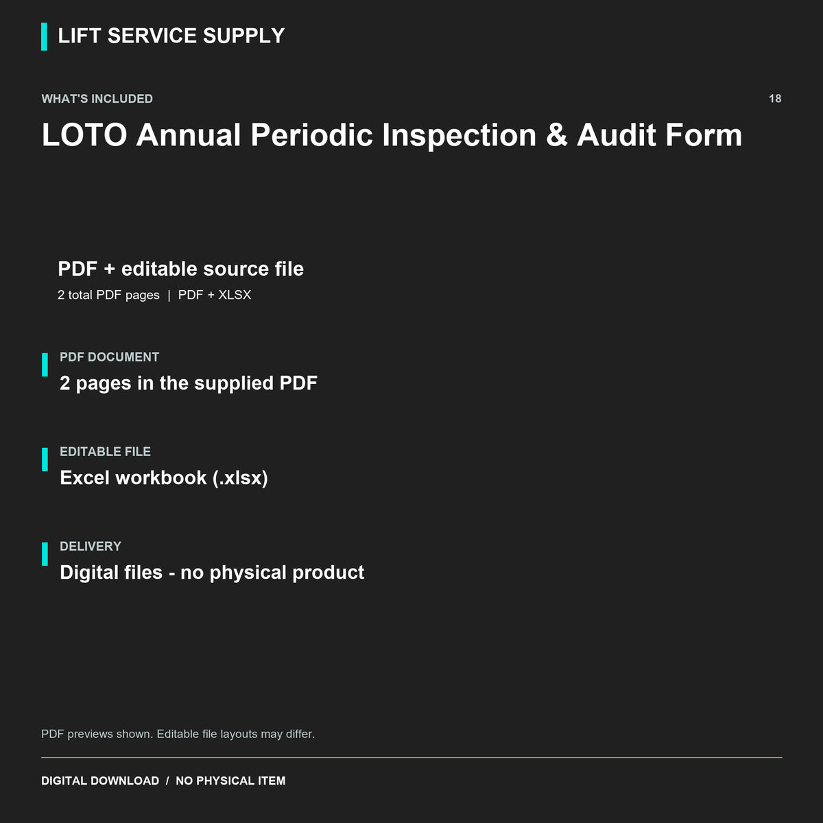 LOTO Annual Periodic Inspection & Audit Form - Included files