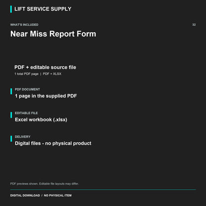 Near-Miss Report Form - Included files