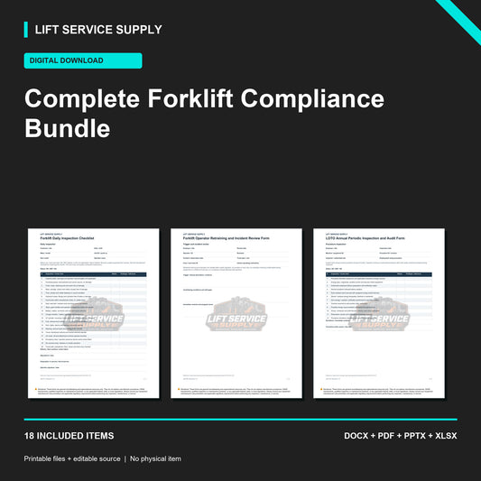 Complete Forklift Compliance Bundle - Product cover