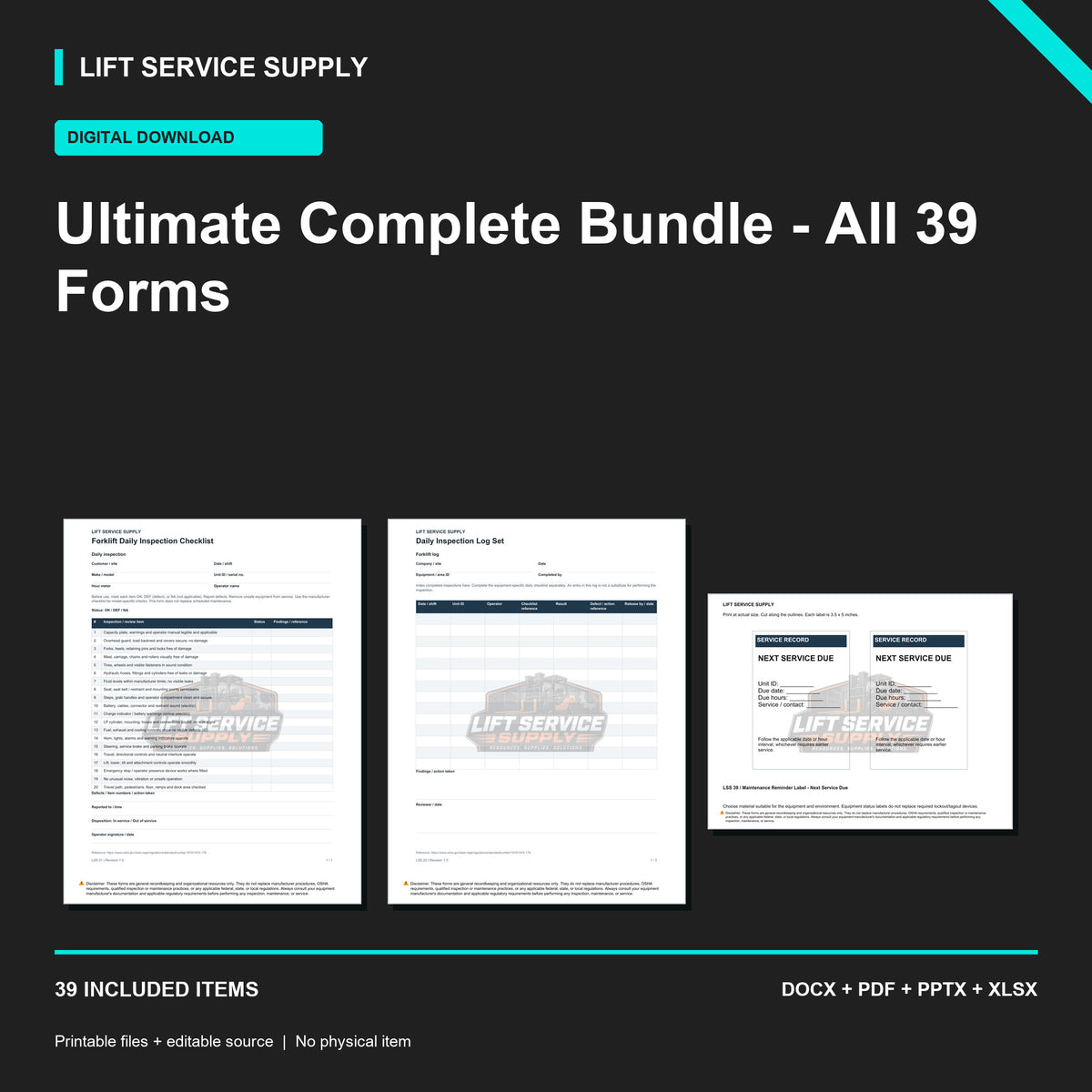 Ultimate Complete Bundle – All 39 Forms, Labels & Programs - Product cover
