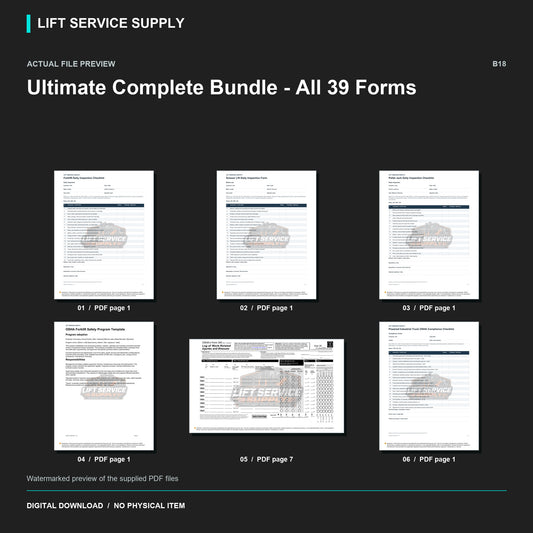 Ultimate Complete Bundle – All 39 Forms, Labels & Programs - Actual form preview with logo watermark