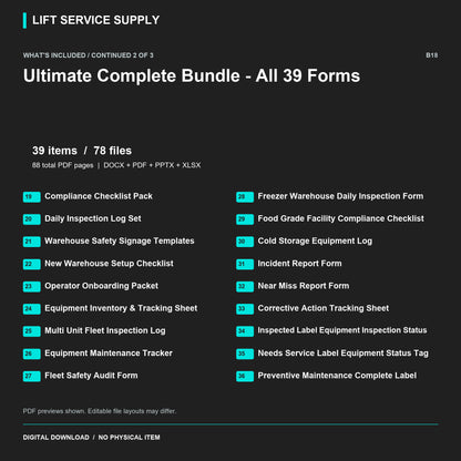 Ultimate Complete Bundle – All 39 Forms, Labels & Programs - Included files