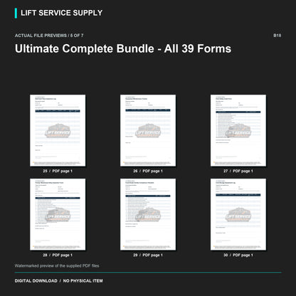 Ultimate Complete Bundle – All 39 Forms, Labels & Programs - Actual form preview with logo watermark