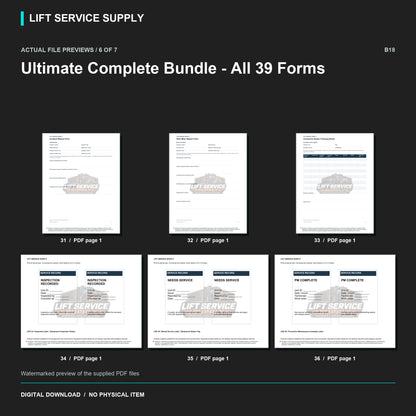 Ultimate Complete Bundle – All 39 Forms, Labels & Programs - Actual form preview with logo watermark