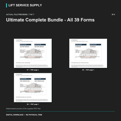 Ultimate Complete Bundle – All 39 Forms, Labels & Programs - Actual form preview with logo watermark
