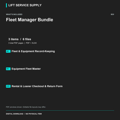 Fleet Manager Bundle - Included files