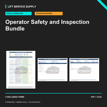 Operator Safety and Inspection Bundle - Product cover
