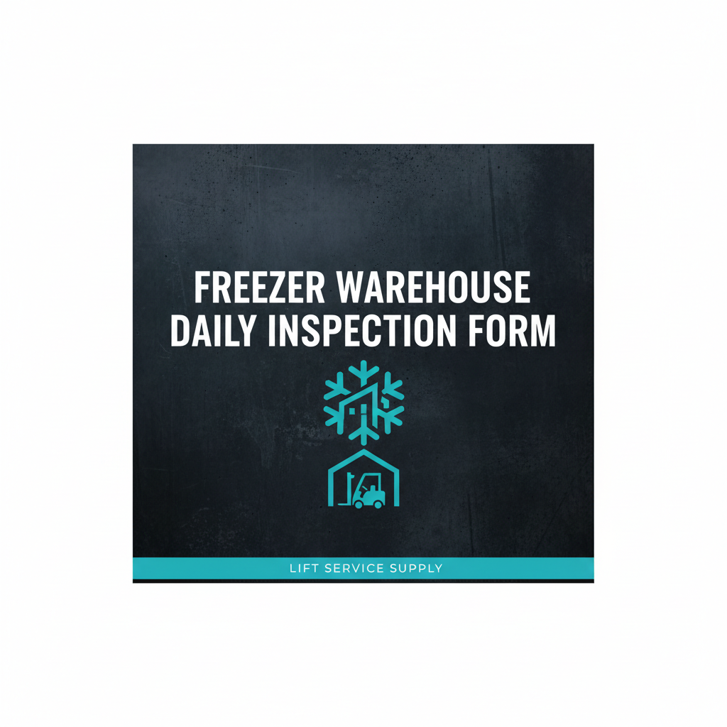 Freezer Warehouse Daily Inspection Form