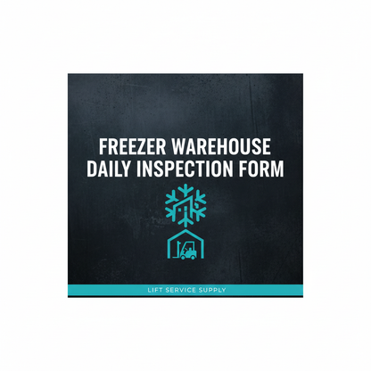 Freezer Warehouse Daily Inspection Form